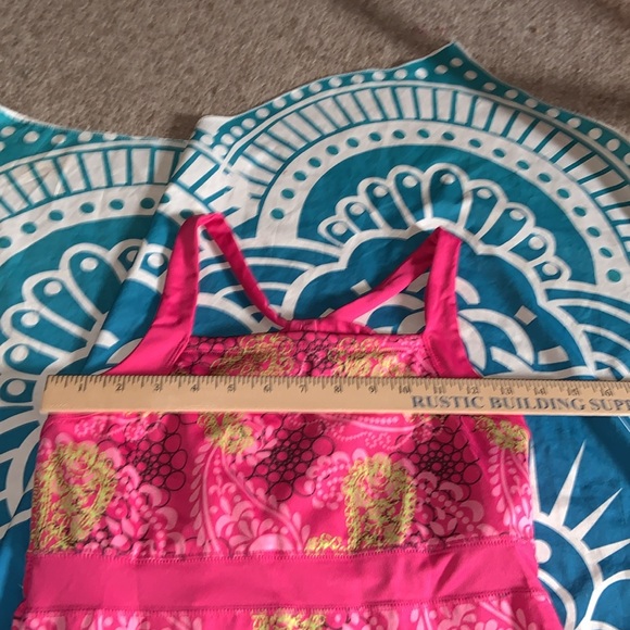 SOYBU pink paisley athletic dress with shelf bra size small - Picture 5 of 8